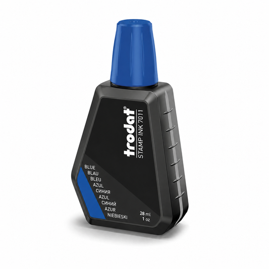 Trodat 7011 Stamp Ink – 28ml Refill Ink for Rubber & Self-Inking Stamps