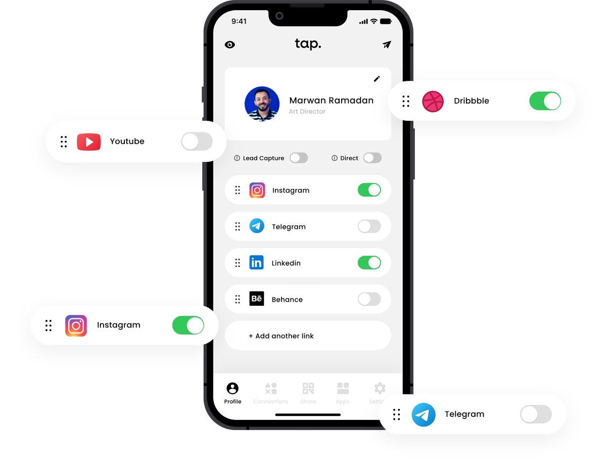 Smart NFC Card for Instant Contact Sharing