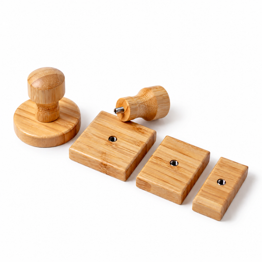 Personalized Wooden Rubber Stamp for Packaging, Boxes & Branding