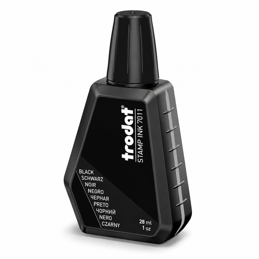 Trodat 7011 Stamp Ink – 28ml Refill Ink for Rubber & Self-Inking Stamps